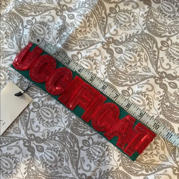 BEAUTIFUL Red and Green Headband - Picture 7 of 8